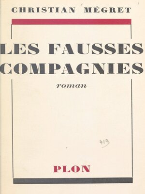 cover image of Les fausses compagnies